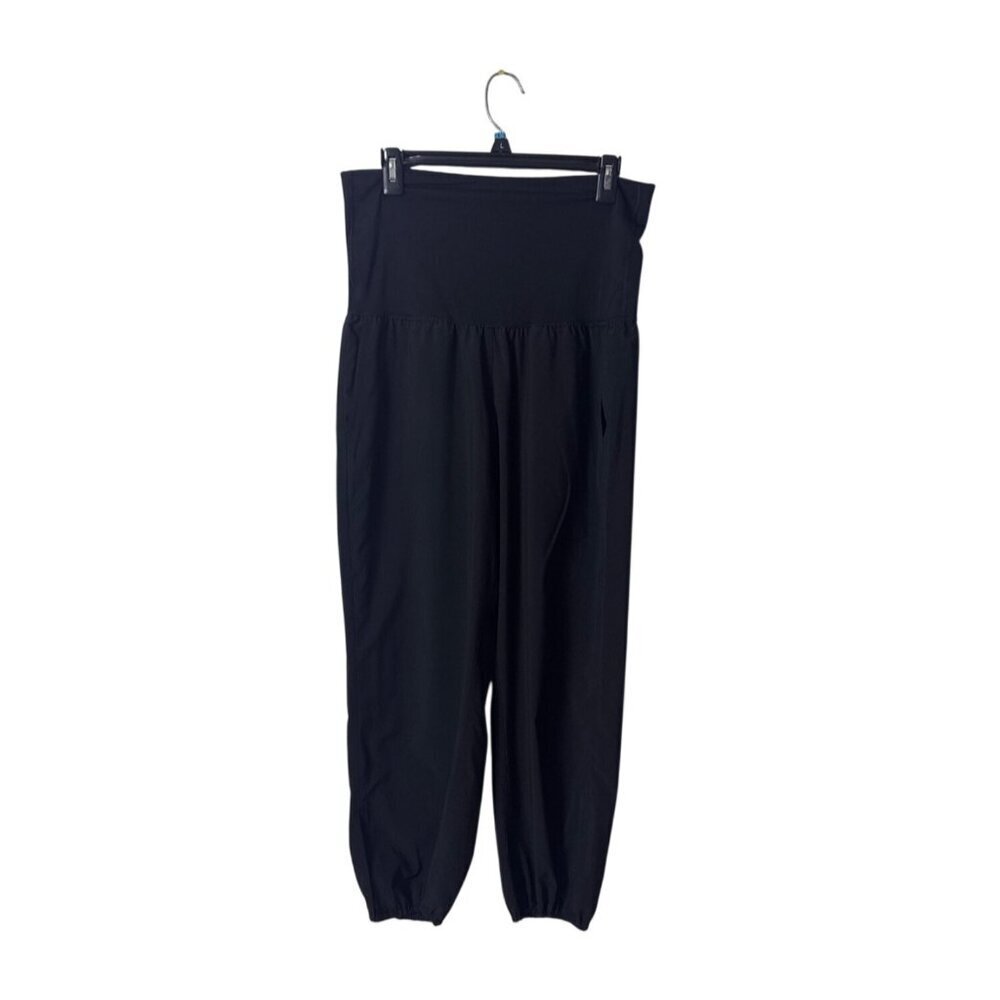 Lululemon Athletica Womens Relaxed Fit Black High-Waist Jogger Pants